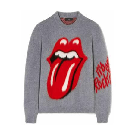 Alanui, Round-neck Knitwear Grijs, Dames, Maat:S