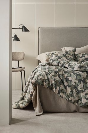 Jotex - Dynetrekksett i Lin Dobbeltseng Mørk grønn - CARA - Kjøp Dobbeltseng hos Jotex