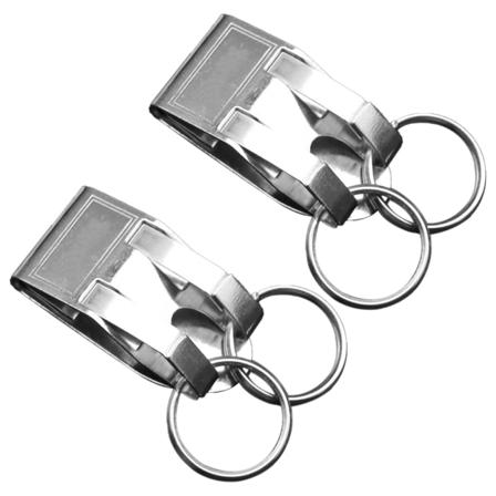 2-pakkaus - Turvallinen vyöklipsi avaimenpidike metallisella koukulla