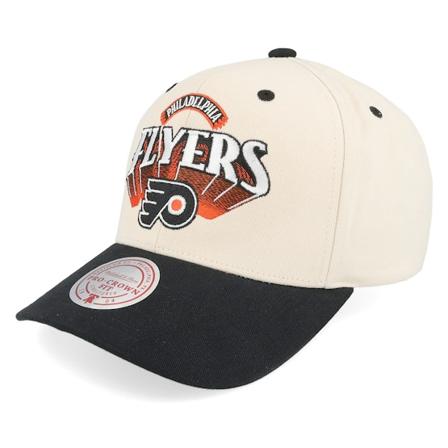 Mitchell & Ness - NHL White adjustable Caps - Philadelphia Flyers Horizon Pro Cap Vintage Off White/Black Adjustable @ Hatstore