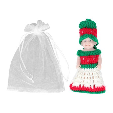 15 cm Livaktig Silikon Reborn Nyfødt Baby Jente Dukke Genser Barn Bursdagsgave