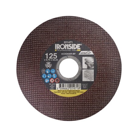 Ironside Ultracut Kapskiva 125 cm 125x0,75x22 mm, Kapa, slipa & polera