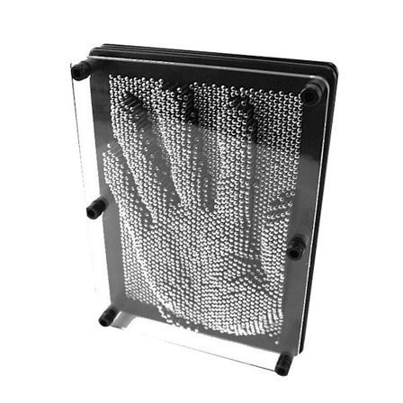 3D Metal Pin Art -lautapelilelu Klassikko Pin Impression Työpöytälelut Veistokset Lapsille Aikuisten