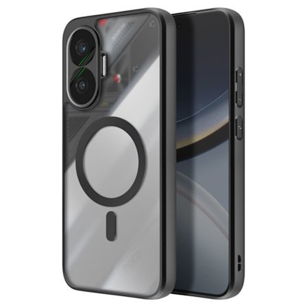 Coque MagaSafe - ILMOITA - Poco F7 - Iskunkestävä - Ultra Jäykkä - Musta Kirkas