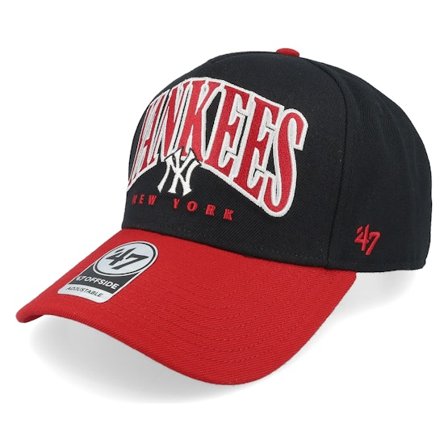 47 Brand - MLB - Black - adjustable - Cap - New York Yankees MLB Dribble 47 Offside Black/Red A-frame Adjustable - Hatstore