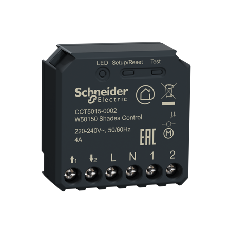 Schneider Electric Wiser CCT5015-0002 Jalusibrytarpuck med Zigbee, Belysning