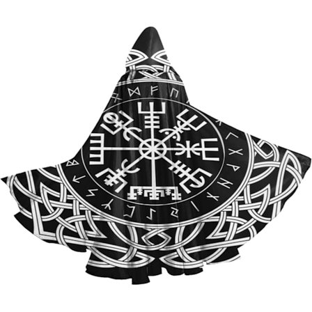 YETTA YANG Halloween Hette Robe Kappe for Voksne Menn Kvinner Julehettegensere Cape Cosplay Cosplay Kostymer