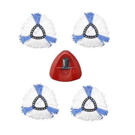 Reservedele egnet til O- Swivel Triangular Mop Mikrofiber Rengøring Mop Klud