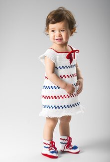 Virkad Pippiklänning och skor