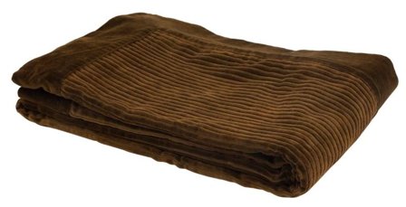 Turiform Ella Sengeteppe 140x220 bomullskordfløyel-cognac