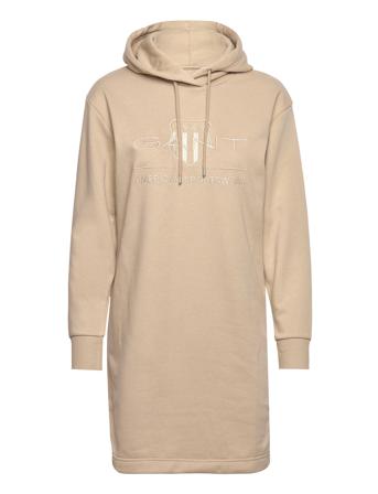 Tonal Archive Shield Dress Lyhyt Mekko Beige GANT