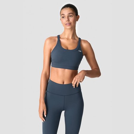 ICANIWILL Nimble Sports Bra, Dark Dusty Blue