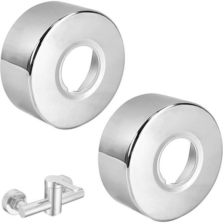 Roset til blandingsbatteri, 66x25x30 MM Brusebatteri Roset, Rustfri Roset, 6-punkts Indvendig Diameter Rørskjold, Fortykket Radiator Roset