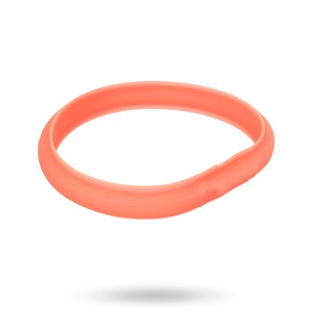 Trixie - Flash Light Band Silikon - Coral - Till hundpromenaden - Säkerhetslampor & reflxer till hundar