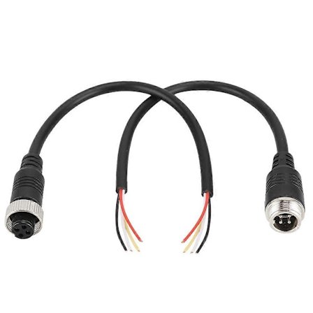 4 kärnor Ett par hane hona kontakt o Videokonverteringskabel 20 cm förlängningssladd