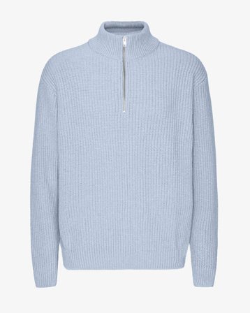 Merino Quarter Zip - Polar Blue - Male - S