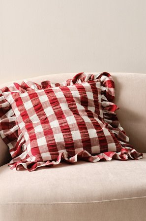 Jotex - Putetrekk 50x50 Cm Rød/hvit - MIMMI - Kjøp Pynteputer & trekk hos Jotex