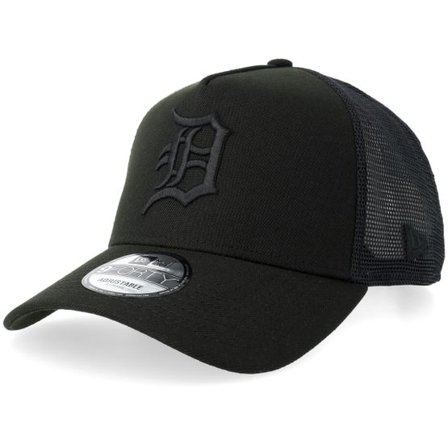 New Era - MLB Svart trucker Keps - Hatstore Exclusive x Detroit Tigers 9FORTY Black A-Frame Trucker @ Hatstore
