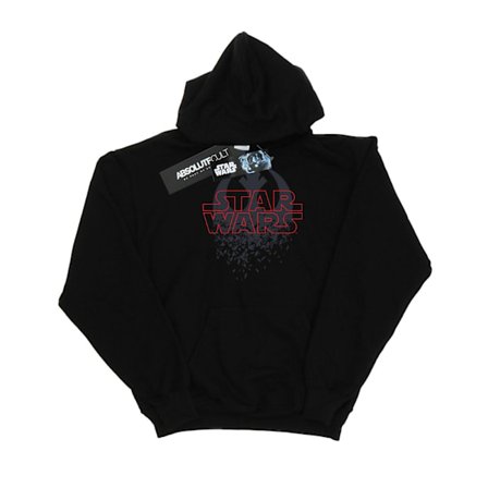 Star Wars The Last Jedi Shattered Emblem Hoodie S Svart