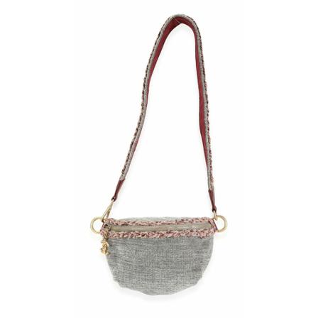 Chanel Vintage, Pre-owned Shoulder Bag Grijs, Dames, Maat:ONE Size,wol