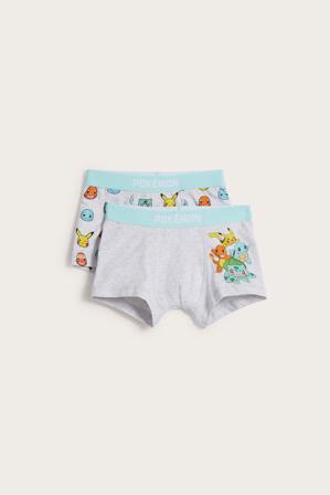 Boxerkalsonger 2-pack Pokémon | Gråmelerad | Barn | Kappahl