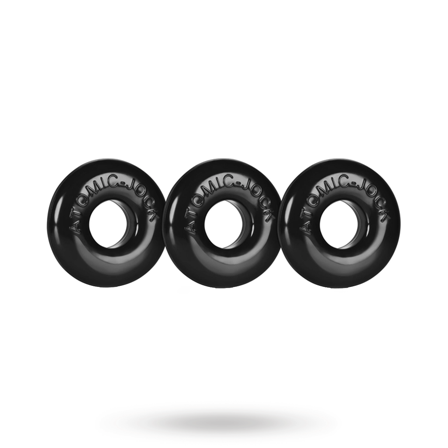 Ringer Cock Rings 3-Pack Black - Vuxen.se - Penisringar