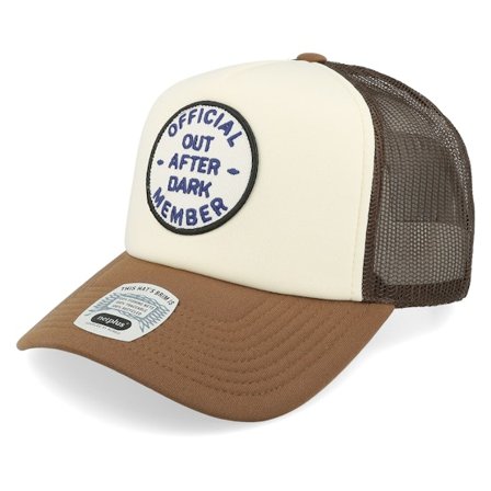 Brixton - Bruin trucker Cap - Out After Dark H Brown/White A-Frame Trucker @ Hatstore