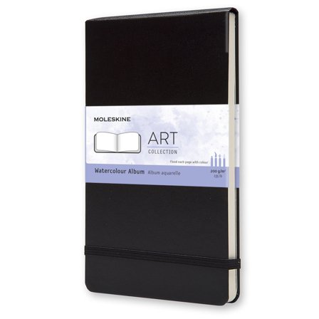 Moleskine Watercolor ART collection Album Large Musta