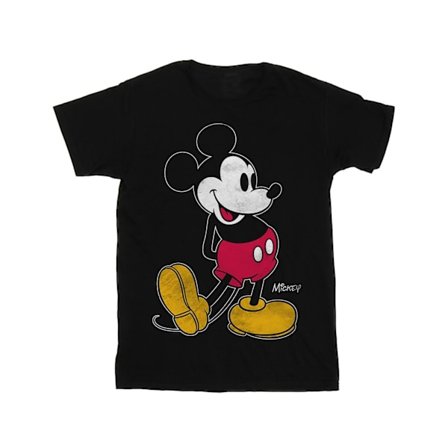 Disney Herr Mickey Mouse Classic Kick T-shirt 5XL Svart