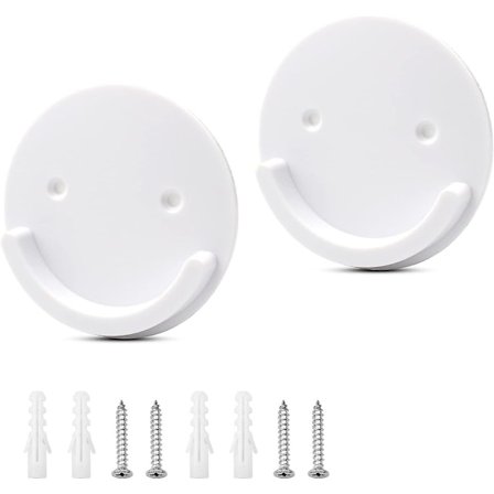 2 stk dusjforhengsstangbraketter universelle veggbraketter