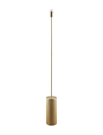 Globen Lighting Floor Lamp Rib Brushed Brass - Gold - H129CM