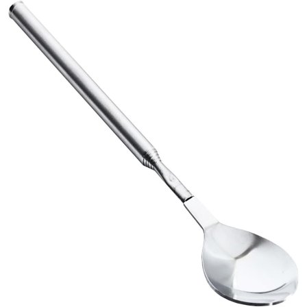 Ske, Teleskopisk Ske, Udtrækkelig Ske, Lang Teleskopisk Ske i Rustfrit Stål Udtrækkelig til Grill Serviceartikler