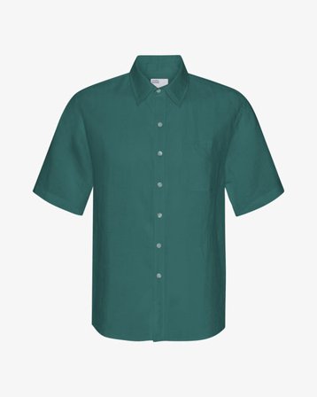Linen SS Shirt - Ocean Green - Male - 2XL