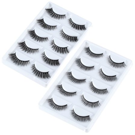 20 par lösögonfransförlängningsverktyg 3D minkhår