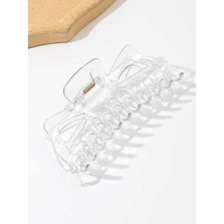 1 st. Stor Genomskinlig Hårklämma 11x5 cm.