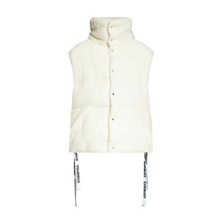 Khrisjoy Faux fur vest Hvid, Dame