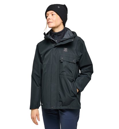 Haglöfs Porfyr Proof Jacket Women True Black - Damen - L