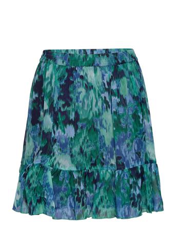 2Nd Sophia Tt - Soft Sheer Kort Skjørt Multi/mønstret 2NDDAY*Betinget Tilbud