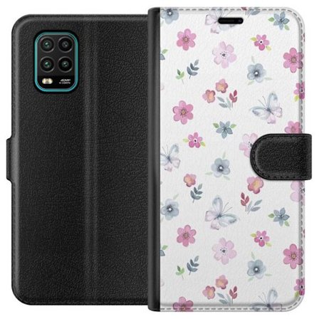 Plånboksfodral till Xiaomi Mi 10 Lite 5G med Blommor och fjärillar