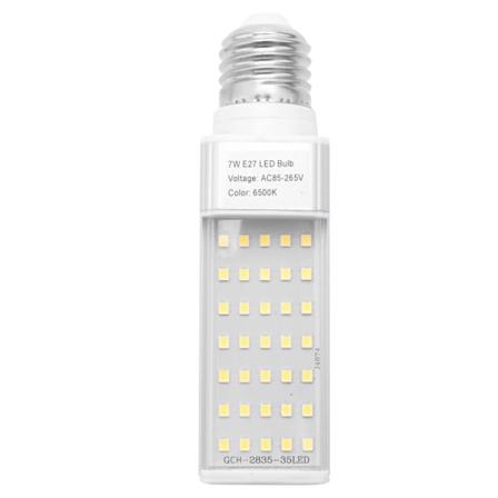 Fishpod Vit Växt Akvarium 7w Växande Ljus Led Tank Fisk Korall Glödlampa E27 Lampa