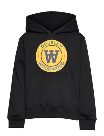 Izzy Crest Kids Hoodie Hoodie Svart Wood Wood