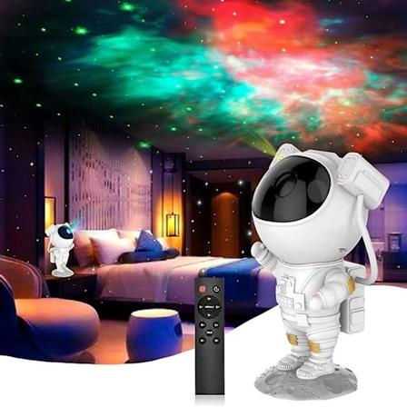 Astronaut-projektorlys, galakserumskib, nattehimmel, stjernehimmel, rumlys, LED-rumskibsatmosfærelys, solnedgangssovesal, sengestue