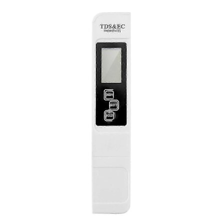 TDS EC Meter Digital Vannkvalitetstester 0-9999 PPM Måleområde Vannrenhet Temperaturmåler Tester