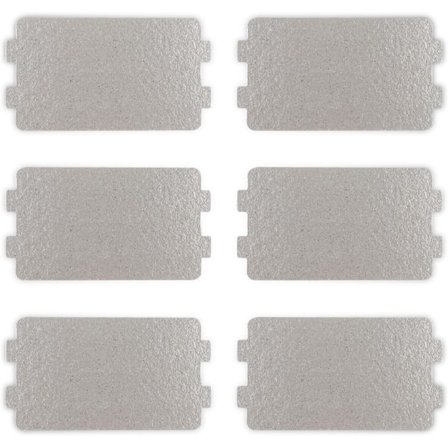 6 kpl Mica-levy Mikroaaltouunin aaltojohdesuoja Mica-levyt 6,4×11,7 cm Mikroaaltouunin Mica-levyarkin korvauskorjaustarvikkeet