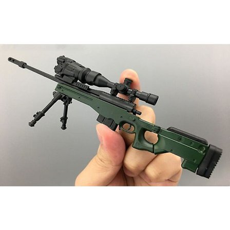 1/6:e mini pussel AWM 1/6 AWM prickskyttegevär i plast montera pistolmodell militärbyggnad för 12 tums actionfigursskärm (Svd)