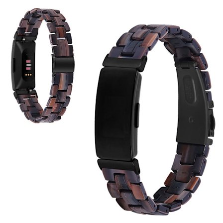 Fitbit Inspire / Inspire HR resin pattern watch band - Chocolate