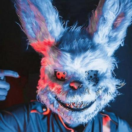 Blodig Plussj Kanin Halloween Maske Spøkelsesfestival Horror Bjørn Hodeplagg