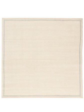 Einfarbig Handloom Pattern Teppich 200X200 Wolle
