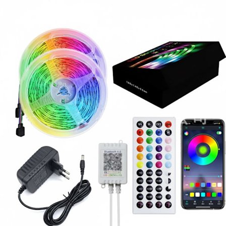 20M LED Strip Lights Kit med Bluetooth App Kontrol