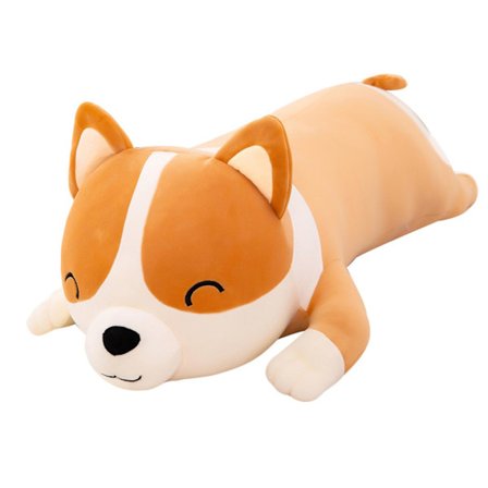 Plush Putestoffdyr Hund Søt Corgi Akita Myk Plysj Leke Komfort Pute Gaver